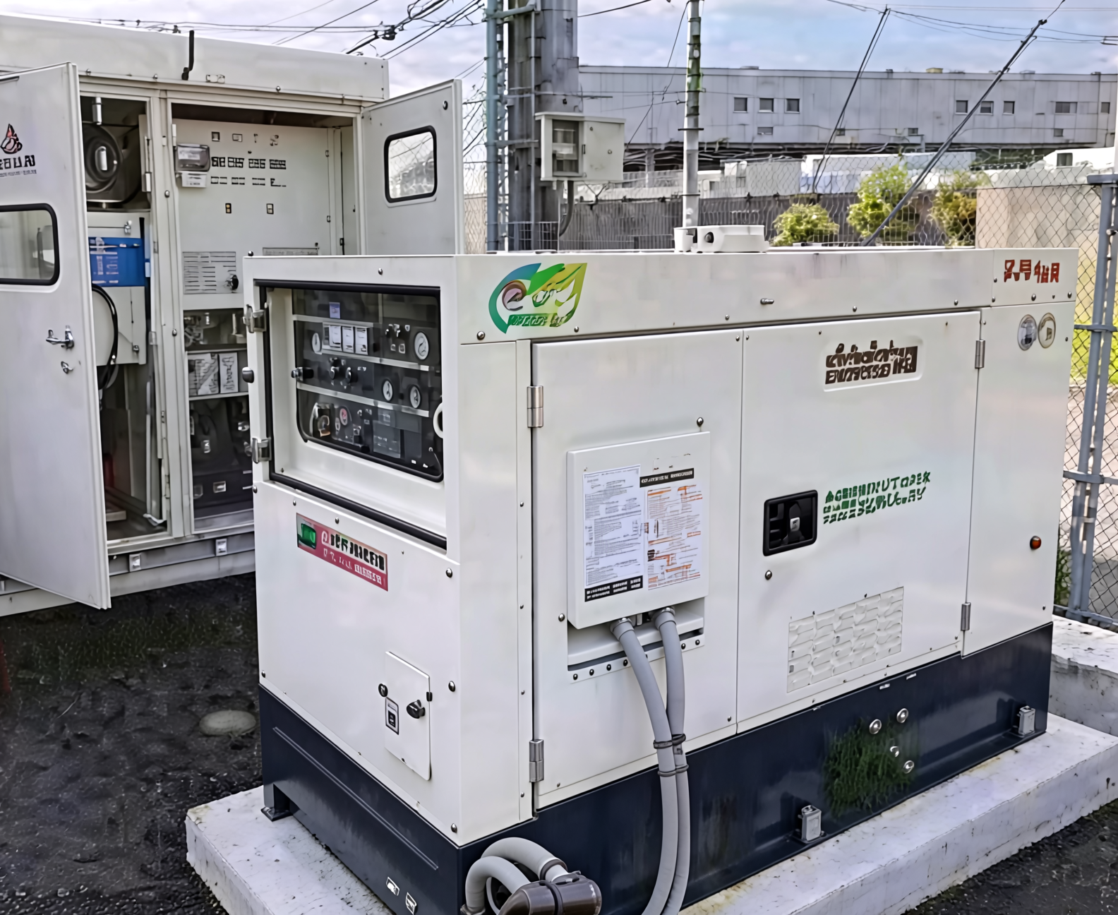 自家発電システム完備の備蓄基地